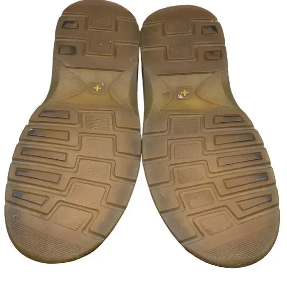 Dr. Martens Mens Brown Leather 11200 Lace Up Oxfords Size US 12